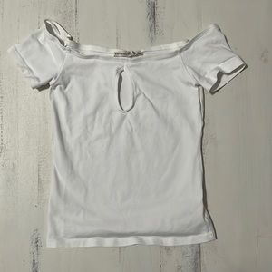 White Off the Shoulder Top